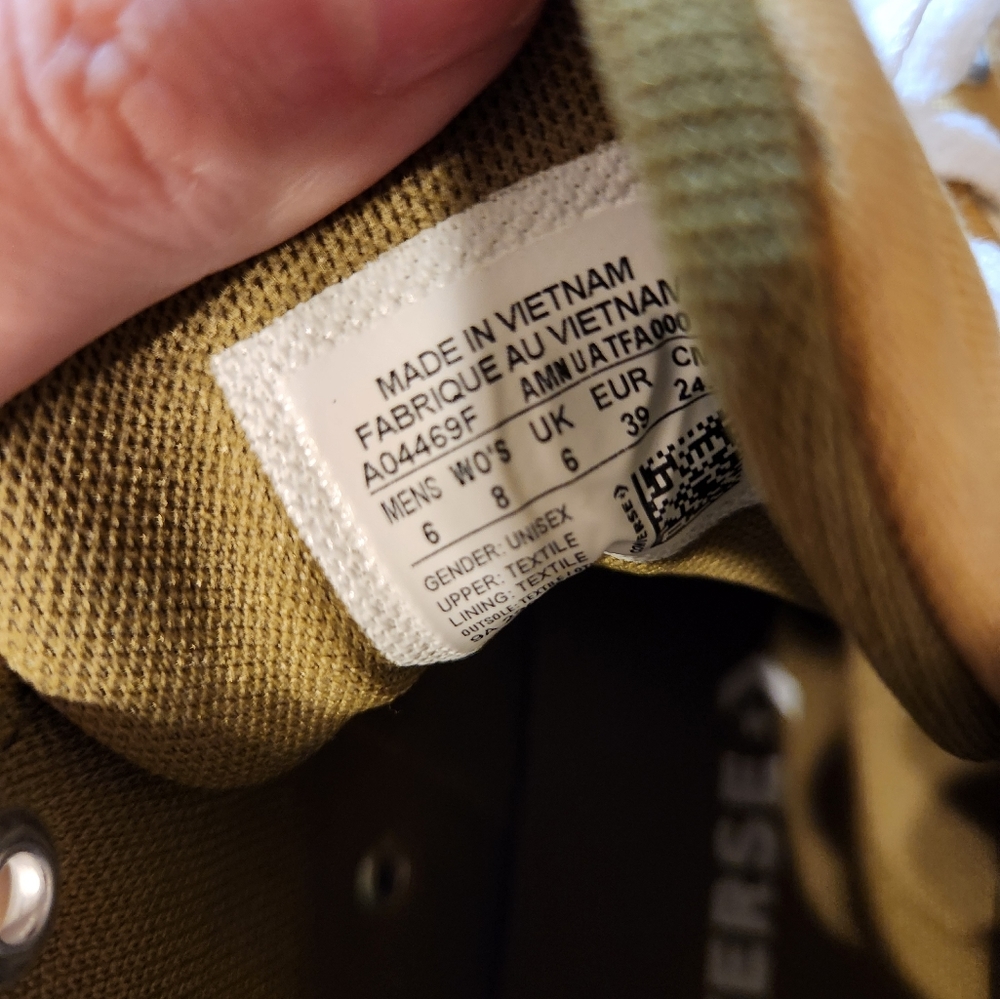 Converse All Star Yellow Canvas Low-Top Sneakers - Picture 2 of 4